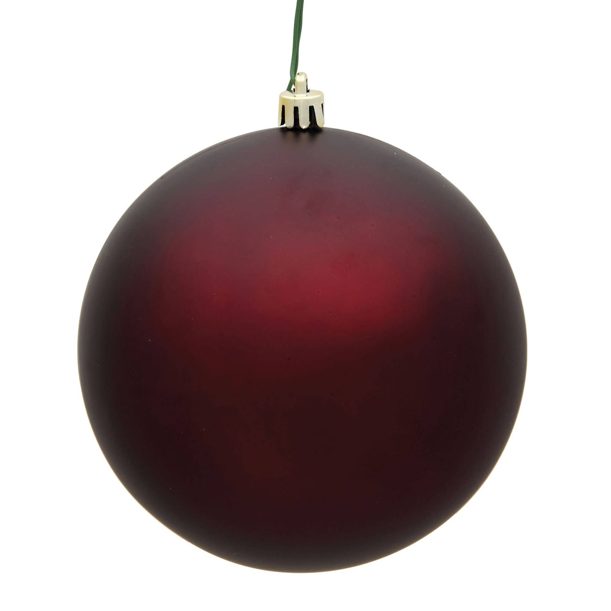 Vickerman 8" Burgundy Matte Ball Ornament
