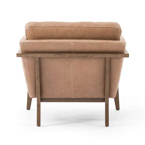 leather midcentury modern accent chairs