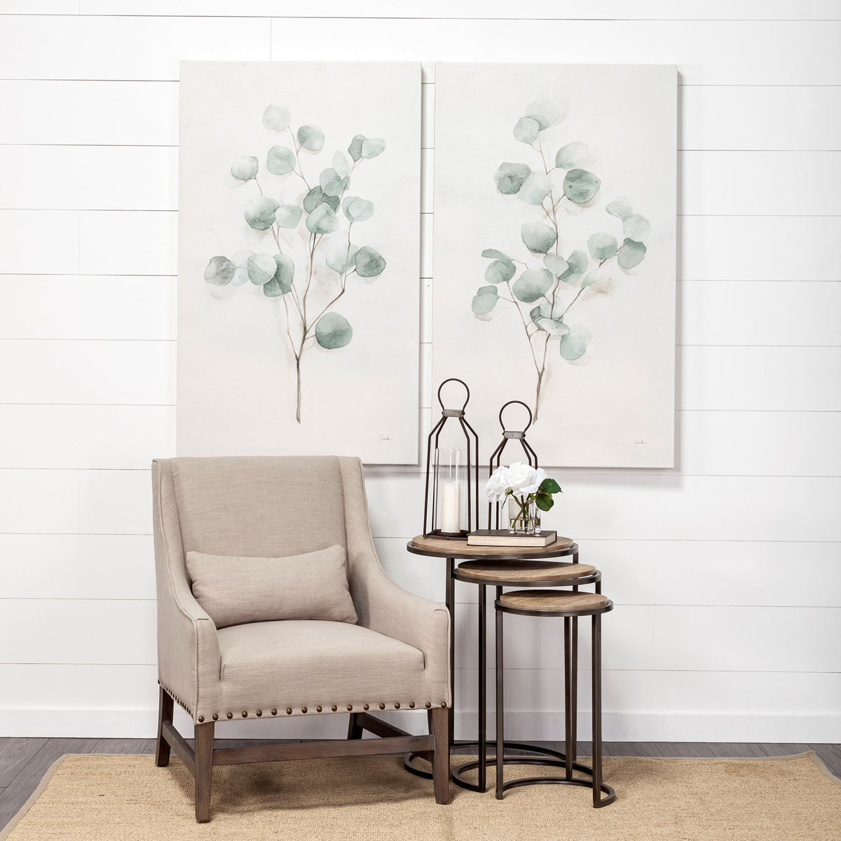 Spring Gestures Textured Canvas