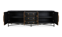 inside of mako large black and gold sideboard furniture