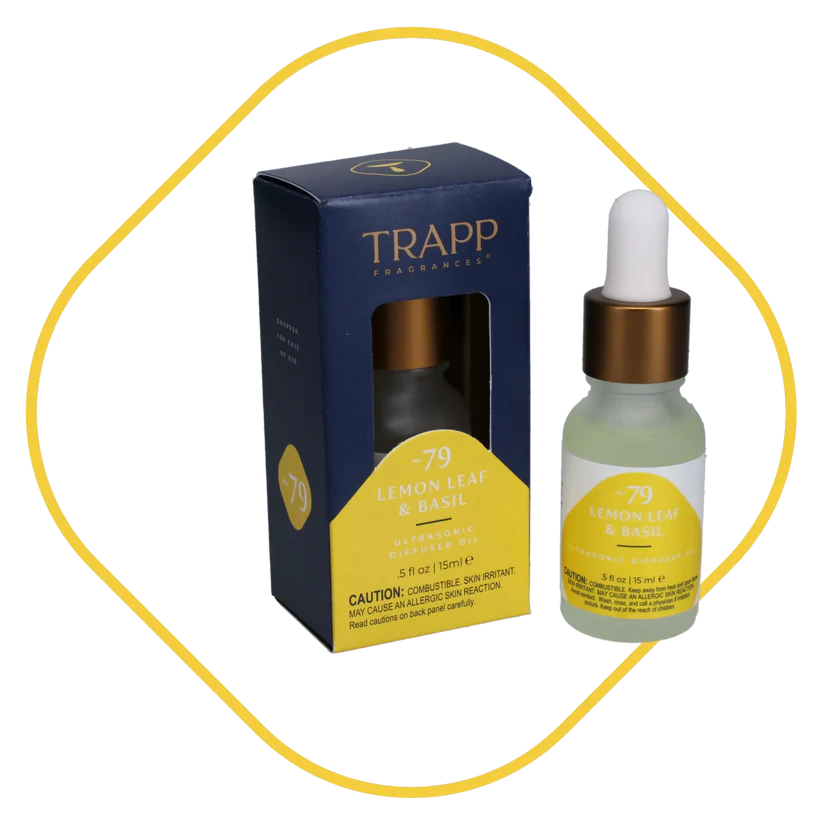 0.5 Oz Lemon Leaf and Basil Fragrance Ultrasonic Diffuser Oil