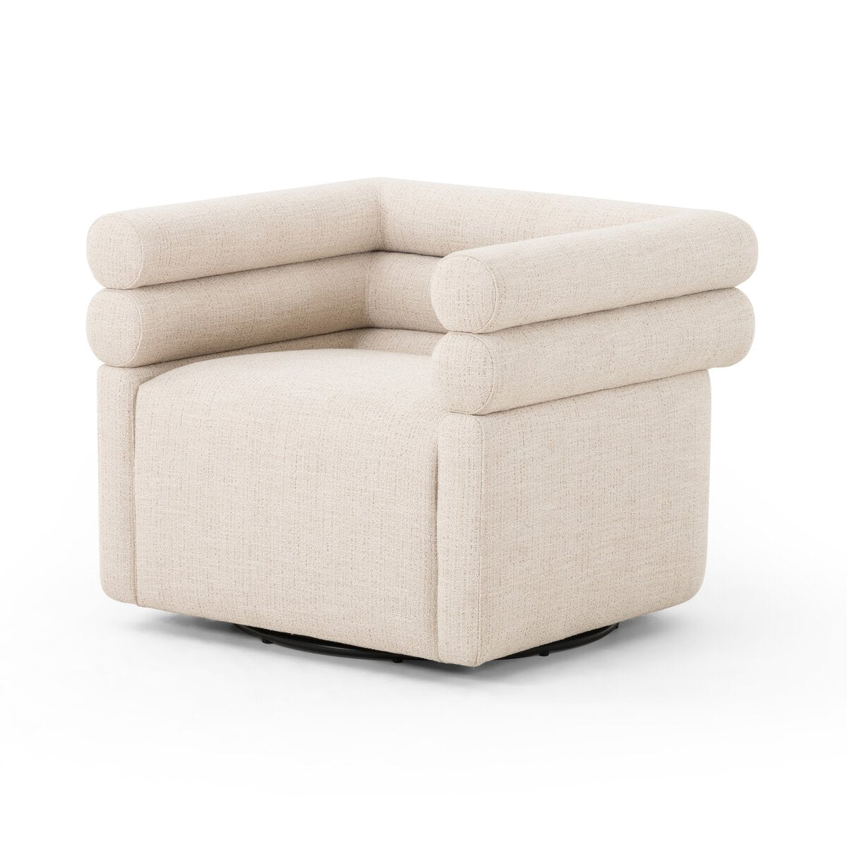 light-cream-color-modern-swivel-chair