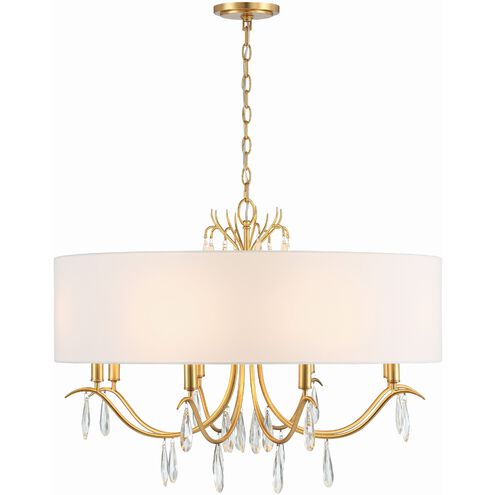 Rollins 8 Light 32" Wide Crystal Drum Chandelier