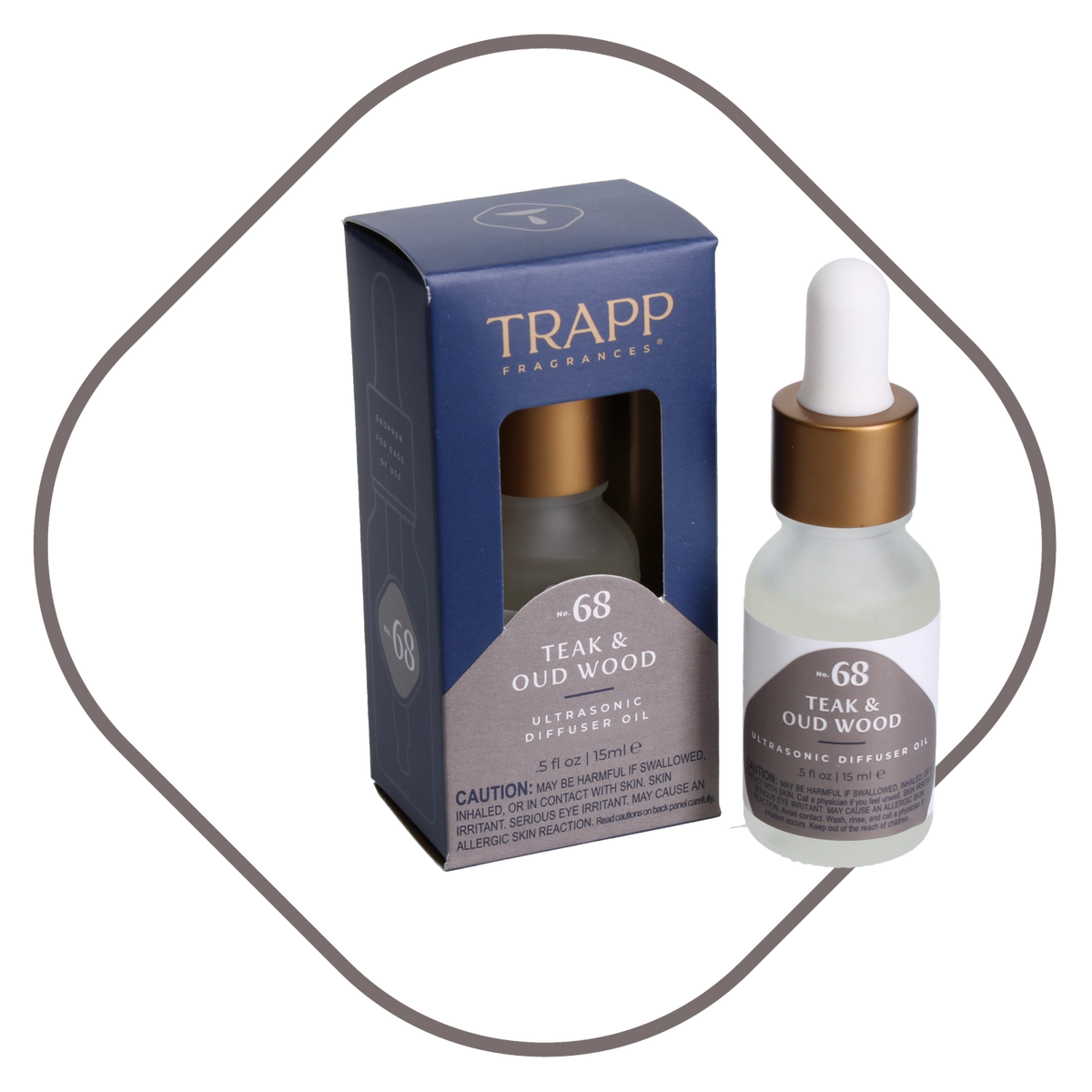 No. 68 Teak & Oud Wood 0.5 oz. Ultrasonic Diffuser Oil