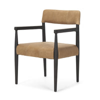 Toni Chestnut Leather Dining Chair
