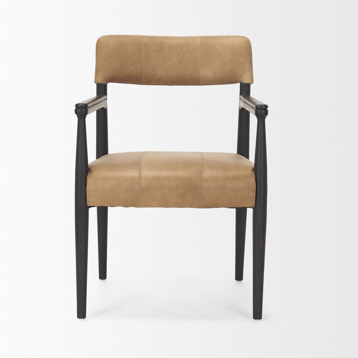 Toni Chestnut Leather Dining Chair