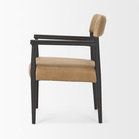 Toni Chestnut Leather Dining Chair