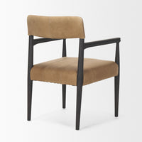 Toni Chestnut Leather Dining Chair